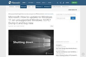 MicrosoftがWindows 10 PCの買い替え推奨、古いPCはリサイクルか下取りを